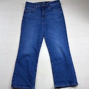 Jag Jeans Womens 10 Medium Wash Straight Leg Stretch Denim Blue Jeans